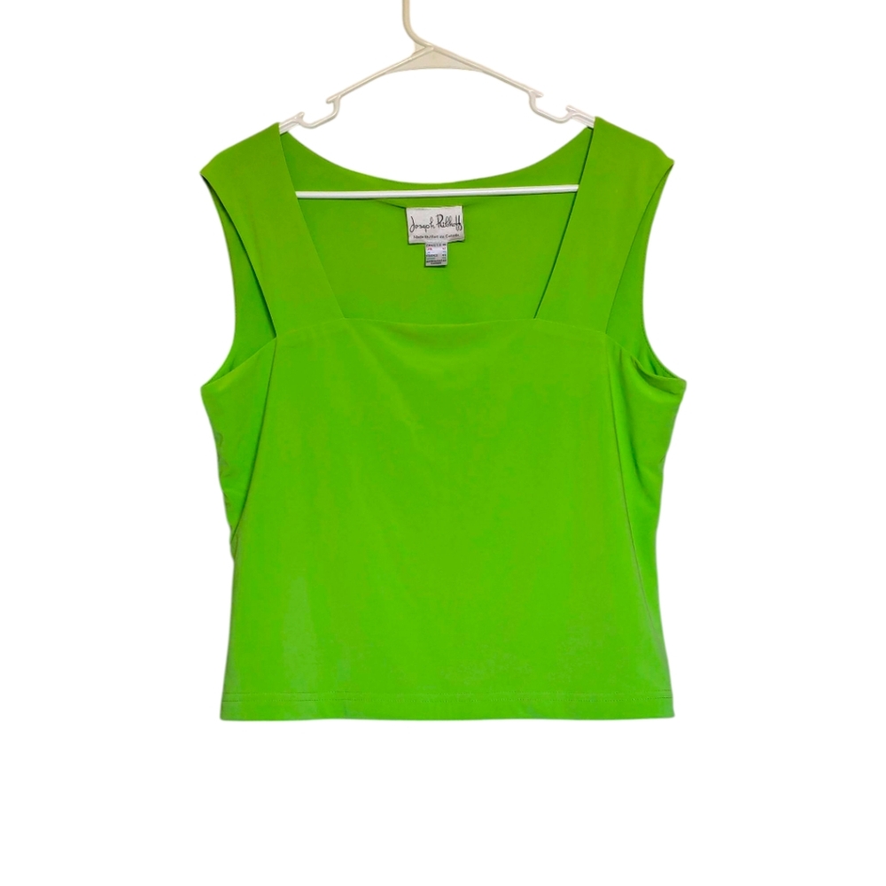 Joseph Ribkoff Women's Square Neck Fitted Tank Top Cami Summer Top Size L 14